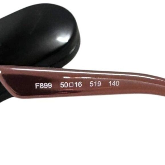 Fendi F899 Rectangular Eyeglasses With Hard Case Burgundy 140mm Size Gift Set - Picture 5 of 9